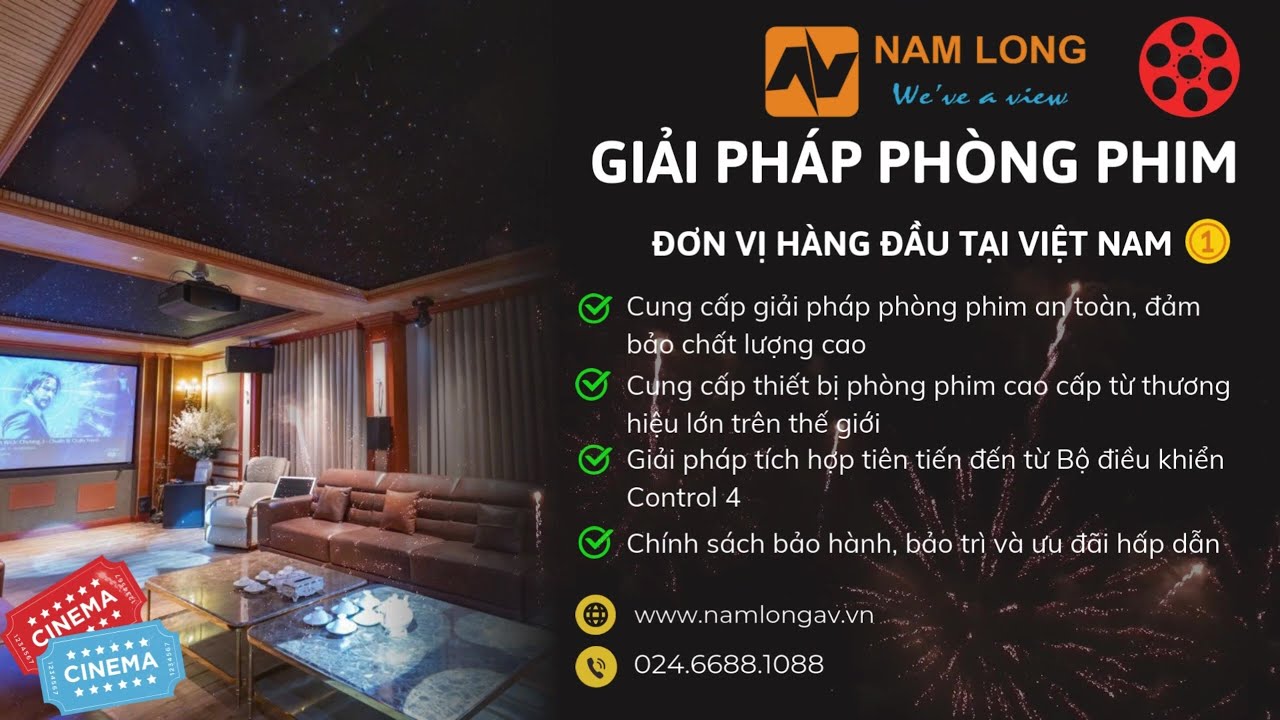 Phòng phim tại nhà - Gói Sony Kickoff - Nam Long AV tổ chức Tiệc Đoàn Viên: Trăng tròn một tối | Nam Long